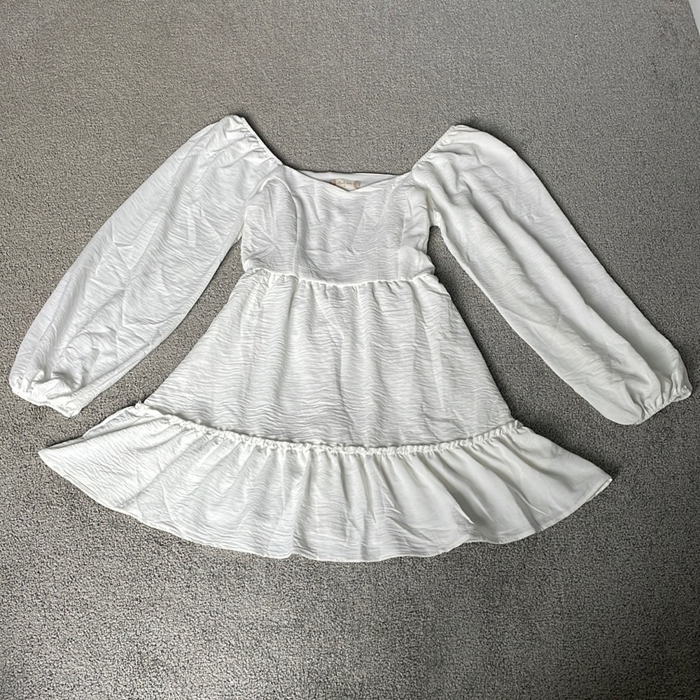 Altar’d State white long sleeve dress